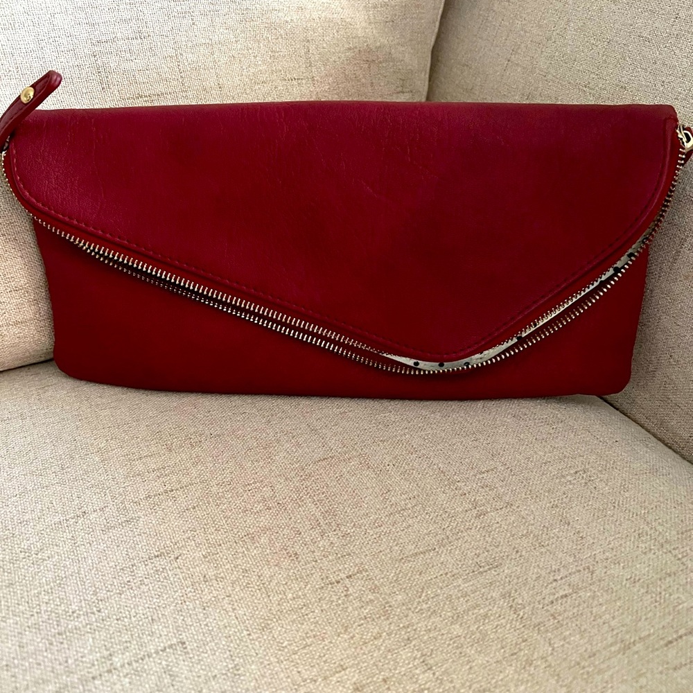 Burgundy Clutch Handbag